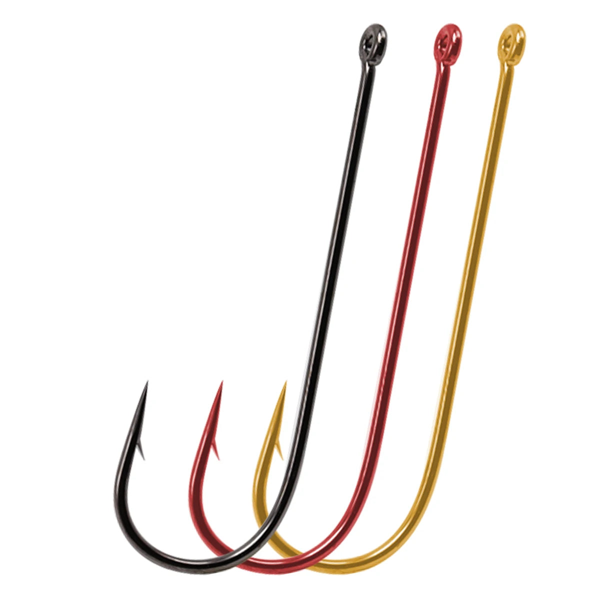 Wholesale Strong High Carbon Steel Straight Aberdeen Worm Carp Fishing Lure Hooks for Saltwater