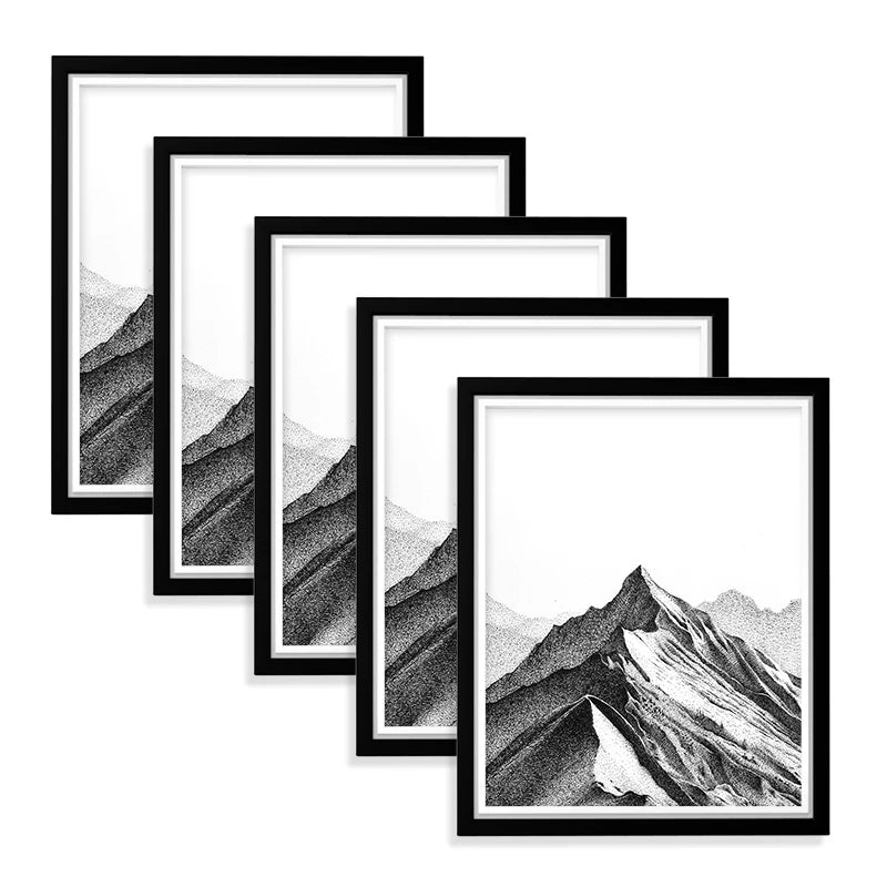 Walnut Wood Photo Frame with UV and Silk Screen Printing for Wood Frames Genre