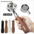 Custom Logo Coffee Machines 304 Stainless Steel Replacement Handle 58mm Espresso Bottomless Portafilter for Breville 9 Series MegaBDM