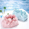 Niche Texture Makeup Bag High-end Pleated Cloud Bag Travel Portable Women's Bag Cosmetics Grooming and Storage Bag