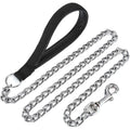 Stainless Steel Dog Chain for Small Medium Pets Lead Dog Leash PU Handel Iron Chain Anti-Bite Metal