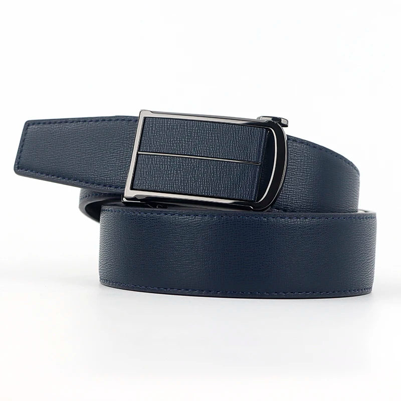 Fashionable and Minimalist Men's Casual Belt Paired with Alloy Buckle Leather Belt Customizable logo Men's Belt