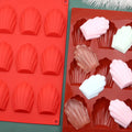 9-Cavity Conch Silicone Cake Molds Premium Cake Tools for Baking and Decoration