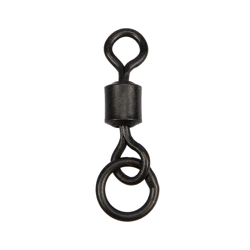 Long Body Rolling Swivel Snap Hook Solid Weld Circle Swivel for Carp Fishing Connector 528746899445