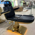 Factory Wholesale Luxury Black Salon Furniture Equipment Electric Beauty Spa Facia Bed Massage Table Lash Bed With Led Light
