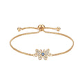 Hot Selling Friendship Bracelet Gold Plated CZ Star Bracelet Adjustable Boho Cubic Zirconia Evil Eye Bracelet for Couples