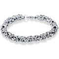 Hip Hop Chunky Jewelry Men Pulsera De Hombre Stainless Steel Twisting Braided Rope Chain Bracelet