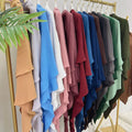 HJ908 Chiffon Long Jilbab Khimar Hijab Muslim Full Cover/ Dubai Style Muslim Women Long Hijab 2023