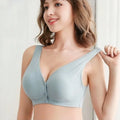 Vest Nursing Bra Pure Cotton Wireless Maternity Underwear Seamless Plus Size Front Buckle Breast Feeding Bra
