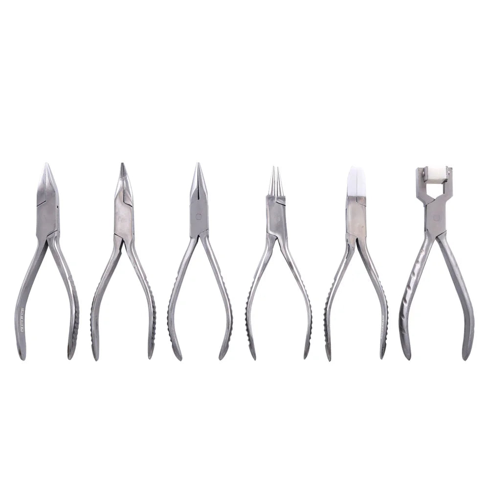 Hand PliersTools Stainless Steel Pliers Sets Diy Repairing Jewellery Tool Needle Round Flat Nose Plier for Jewelry Making