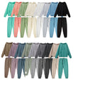 Custom Heavy Weight Eco-Friendly Breathable Winter Tracksuits Plus Size Unisex Hoodies Sweatpants Set Polyester/Cotton Eleven