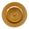 Round Rose Gold Wedding Plate Eco-Friendly Glass Dish for Parties