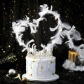 White Feather Cake Topper for Birthday Wedding Party Cake Decoration Baking Dessert Valentine's Day Cake Decoration XQ220