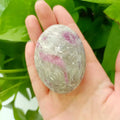 Wholesale High Quality Natural Plum Blossom Tourmaline  Healing Crystal Stones Pink Tourmaline Palm