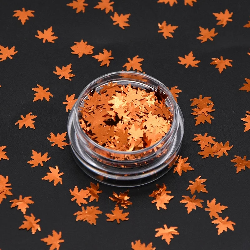 Wholesale Holographic Maple Leaf Glitter Bulk Glitter for Crafts