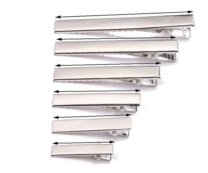 Various Size  Flat  Alligator Hair Clips Hairpins Korker Bow Hair Clip for Hair Hairpins Diy Jewelry Base Accessories