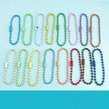 Factory Direct High Quality 2.4mm Candy Color Bead Chain Customized Metal Ball Chains for Bag and Suitcase Accessories