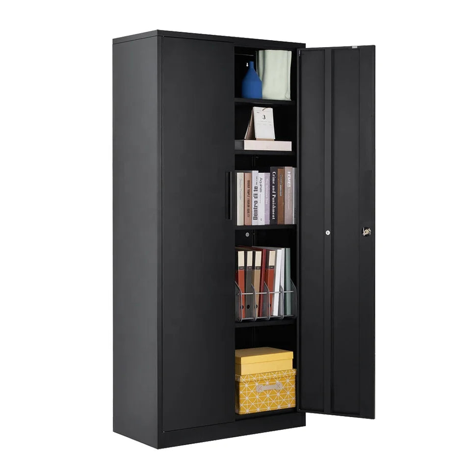 Metal Storage Cabinet Garage Steel Locking Cabinets Lockable File Cabinet for Home Office Garage Gym School