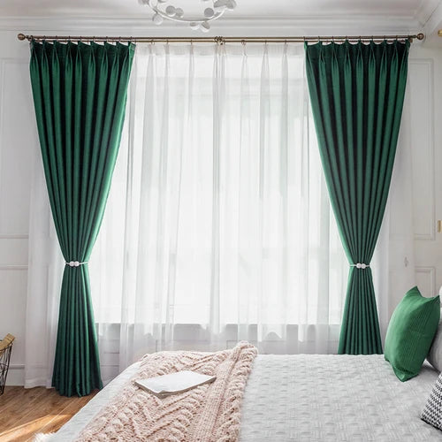 XinLan New Cortinas Grommet Room Darkening UV Resistant Thermal Insulated Remote Blackout Curtains