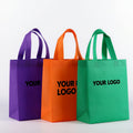Custom Logo Eco-Friendly Reusable Non-Woven Fabric Shopping Bag Biodegradable Recyclable for Grocery Clothing Underwear Use
