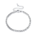 RINNTIN SB112 New Design 925 Sterling Silver 3.5mm Phoenix Tail Chain Bracelet