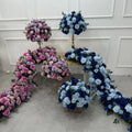 Realistic White Pink Silk Flowers Wedding Drops Artificial Flower Garland Table Centerpieces and Runners for Wedding Arch