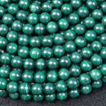 Wholesale Round Cheap Limited Green Malachite Stone Beads Strand for Jewelry Making 6 8 10mm Length 38cm 15"
