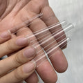 Non C Curve Coffin Nail Tips ABS XXXL Straight Square Nails Clear Natural Half Cover XXL French Coffin Nails Tip