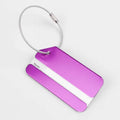 Custom Logo Aluminium Alloy Luggage Tag With Ring Metal Consignment Card for Bags Wholesale