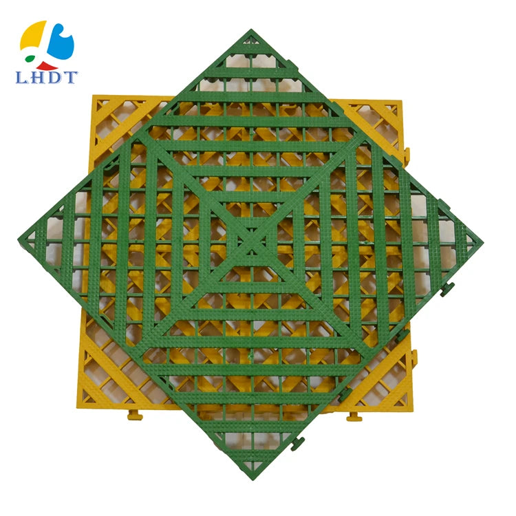 PP 400 X 400 Anti-Slip Modern Decking Environmentally Friendly Odorless Garage Interlocking Floor Tile for Carwash Application