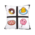 Qualisub Factory Price Hot Sell Sublimation Pillow Case for 4 Photos Dye Printing