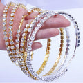 Trendy Rhinestone Diamond Big Large Hoop Earrings for Women