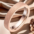 Japanese Korean Trendy Design Elegant Couple Rings Simple Matte Starry Sky Titanium Steel Wholesale Fashion Stainless Steel for