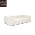 Customized Modern Modular Tufted Luxury Sectional Sofa 100% Polyester Fabric Indoor Living Room Set Solid Wood Frame Sunbellar