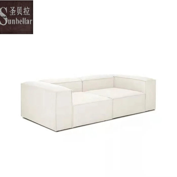 Customized Modern Modular Tufted Luxury Sectional Sofa 100% Polyester Fabric Indoor Living Room Set Solid Wood Frame Sunbellar