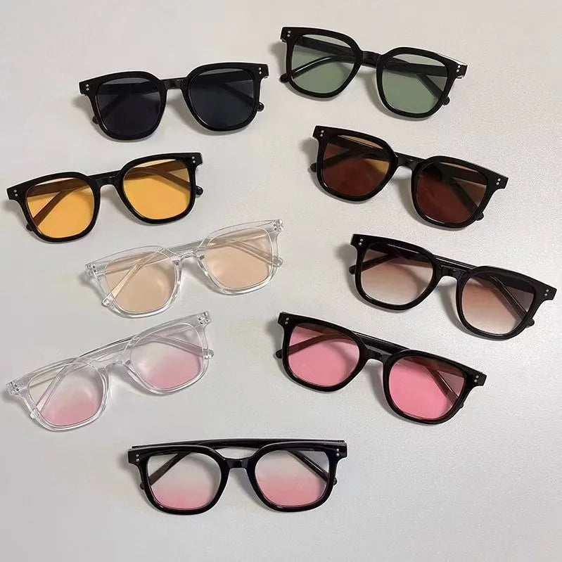 Vintage Square Women Sunglasses UV400 PC Frame Luxury KIKI Designer Fashion Retro Shades (KSG126)
