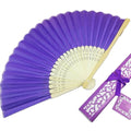 Customized Bamboo Wedding Hand Fan with Fabric Manual Elegant Bamboo Crafts for Weddings