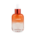 Custom High End Orange 1.69oz 50ml Cosmetic Face Serum Essential Oil Fancy Colored Empty Glass Dropper Bottle
