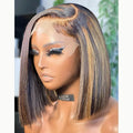 Wholesale Transparent Hd Lace Ombre Bob Human Hair Lace Frontal Wigs for Black Women Brazilian Virgin Hair Lace Front Wig