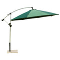 FEAMONT Luxury 9ft*9ft Aluminum Hanging Offset Patio Umbrella Waterproof Banana Design Pongee Fabric Garden Beach Umbrella