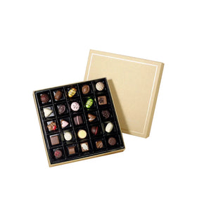 Luxury Chocolate Gift Packaging Box Handmade 16/25 Grains Truffle Candy Custom Logo Glossy Lamination for Sugar Use