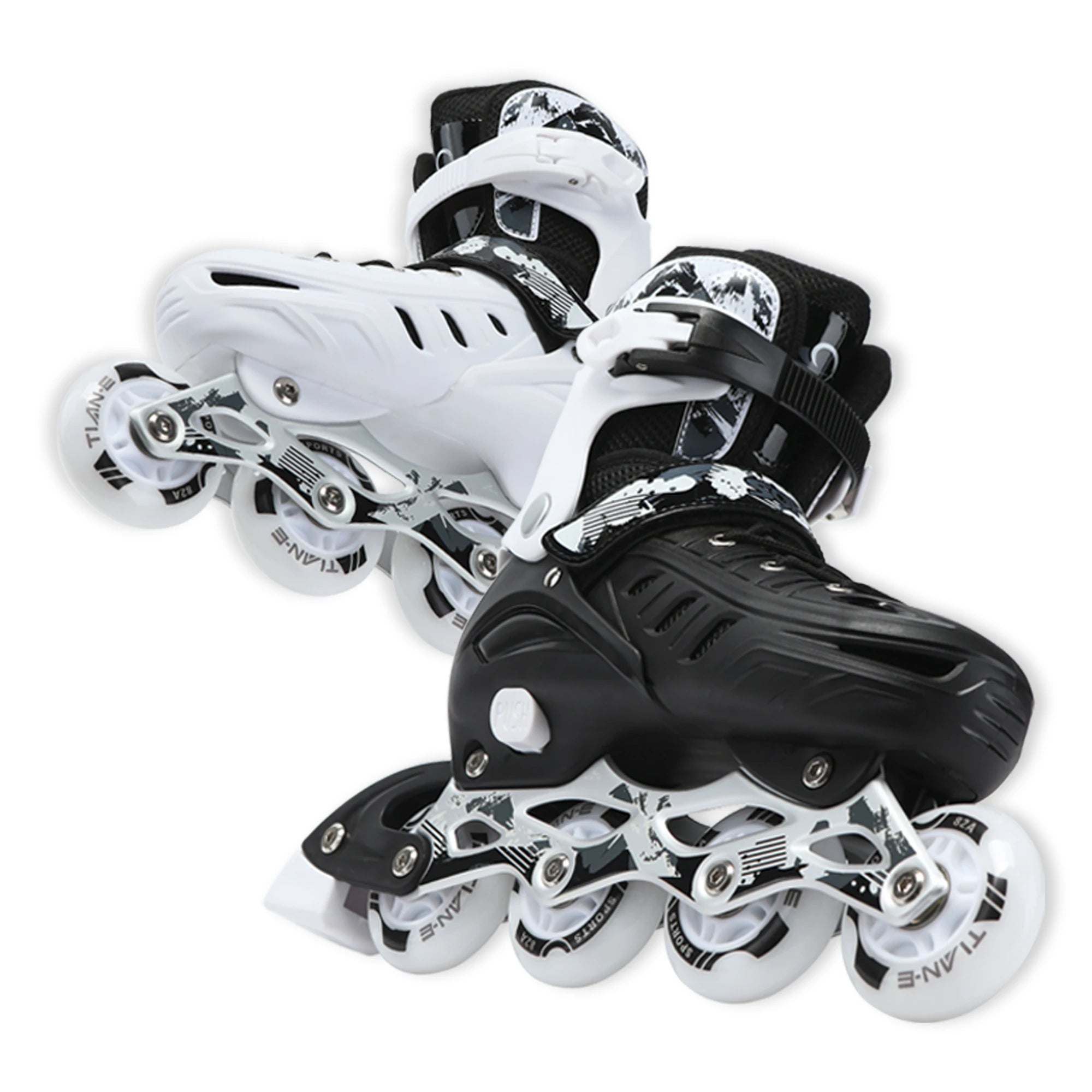 Factory Price Popular Hard Shell Roller Skates Shoes Kids Junior Adult Adjustable S/M/L PU Wheels ABEC-7 Bearings