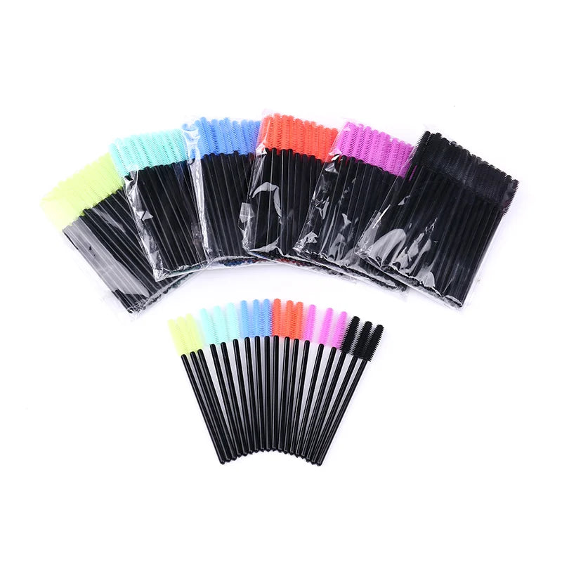 DancingSwan Plastic Eyelash Brush Colorful Lash Brush Eyelash Extension False Strip Eyelash Brush