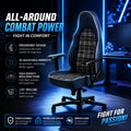 Fabric Adjustable Magnetic Headrest Height-Adjustable Ergonomic High-Back PC Gaming Chair