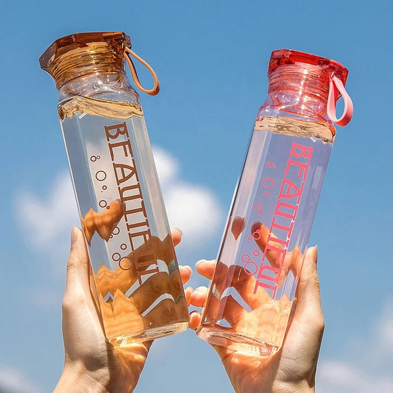 500ML Glass Sport Water Bottle