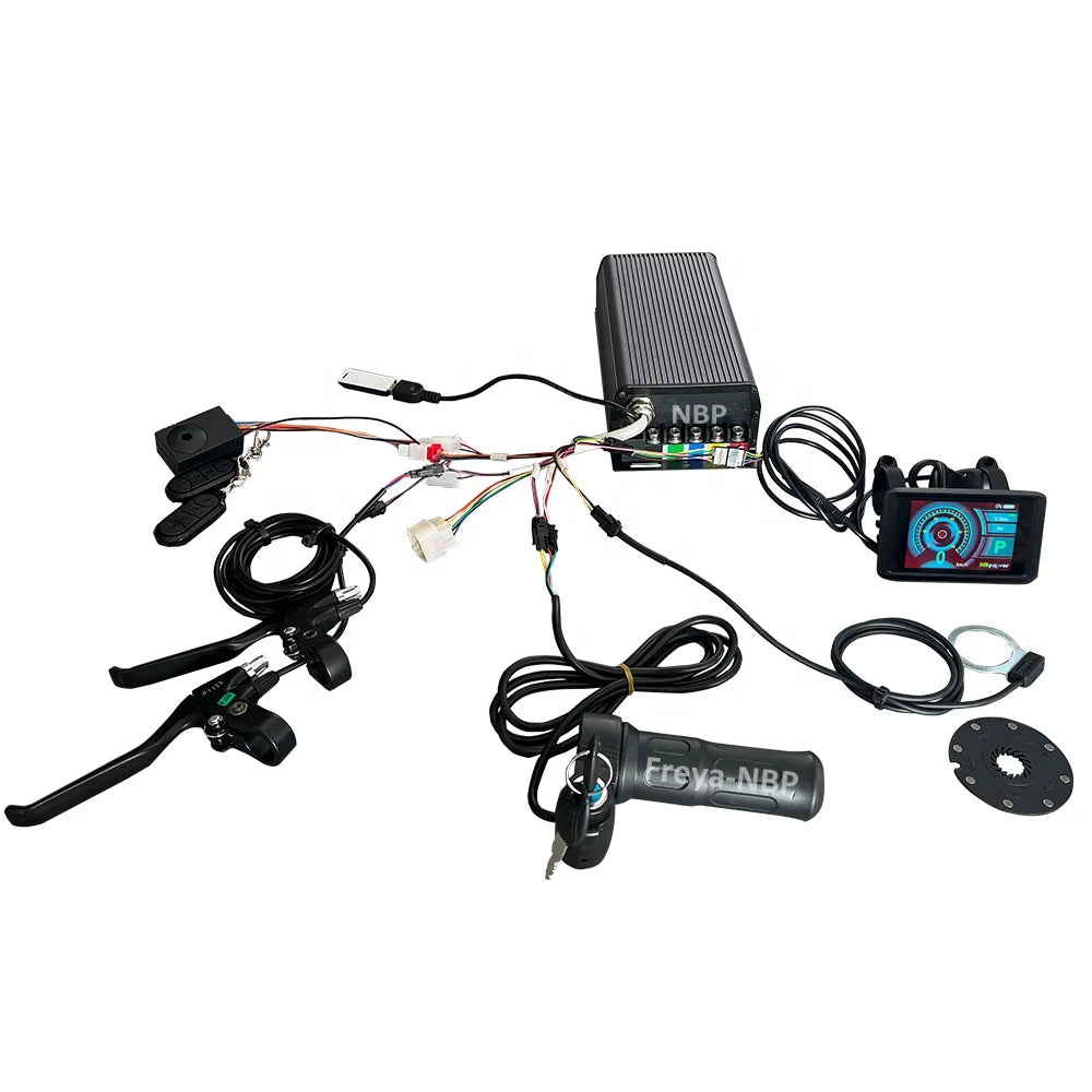 Sabvoton MQCON SVMC7280/100/150/200A Program Sine Wave Controller Display Throttle Set for Electric Bike Bicycle Kit 3kw 5kw 8kw