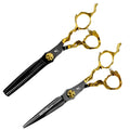6.0 Inch Multicolour New Fashion Hair Scissors Beauty Barber Flat Scissors with Stainless Steel Blade Sharp Tip