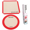 Factory Customized Basics Silicone Non-Stick Food Safe Baking Mat Round Square Mat Reusable Silicon Air Fryer Sheet Baking Mat