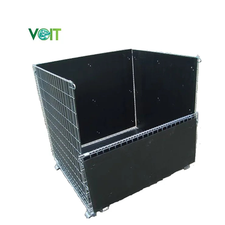 Hot Dip Galvanized Warehouse Transport Durable Steel Wire Container Box