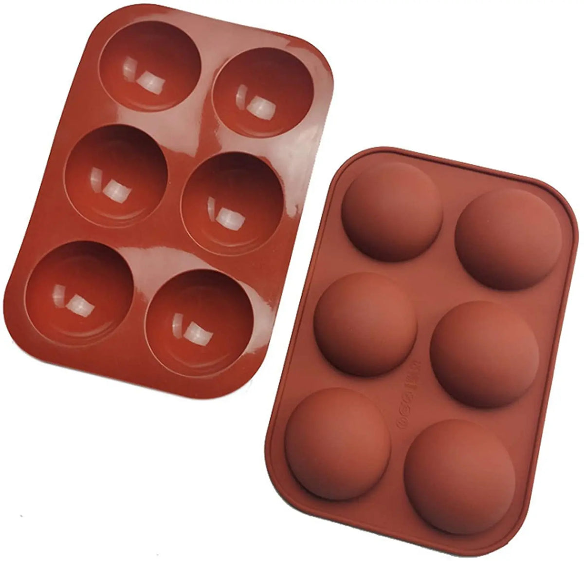 Large 6 Holes Half Round Semi Sphere Silicone Baking Mold for Making Chocolate Cake Jelly Dome Mousse MegaBDM